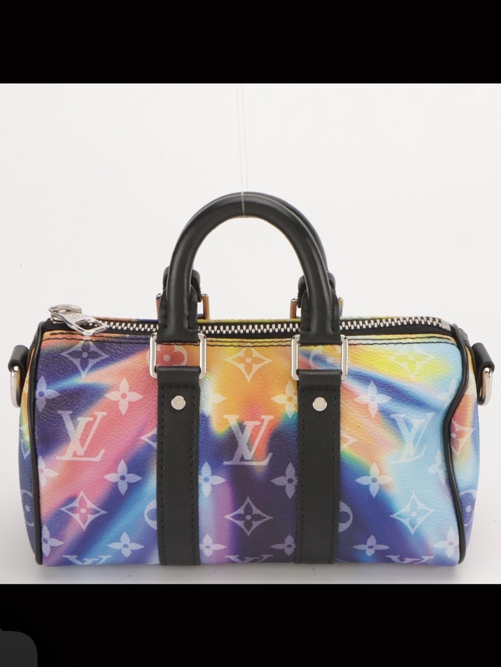LOUIS VUITTON Keepall XS Bandouliere Sunset Print Canvas/Leather & Dust Bag